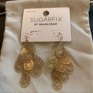 Gold chandler earrings!!